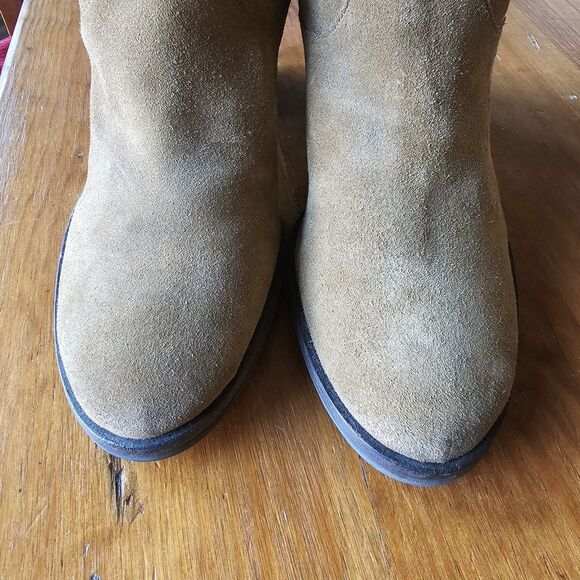 Sam Edelman Farrell Suede Ankle Boots Womens Size 6.5 Heel brown Bootie Fall - Picture 2 of 7